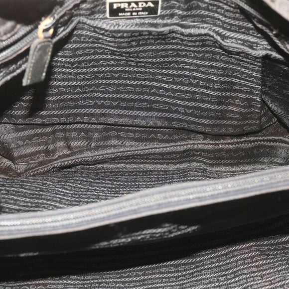 PRADA Shoulder Bag Nylon Black Auth fm3152