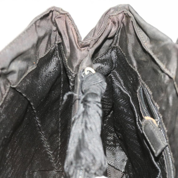 PRADA Shoulder Bag Nylon Black Auth fm3152