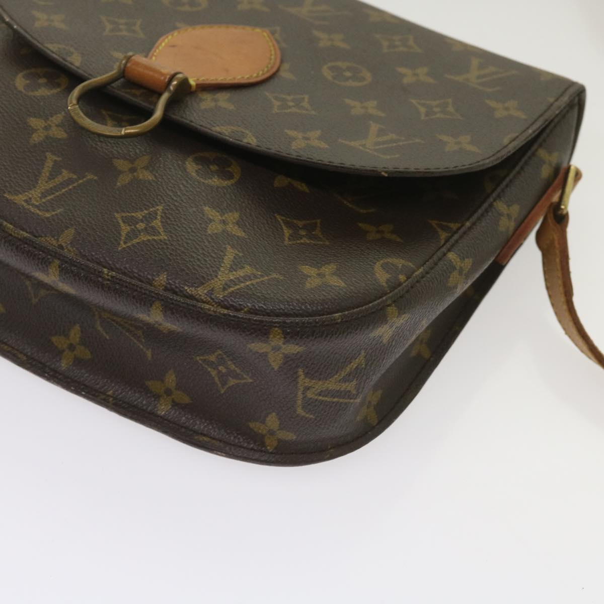 LOUIS VUITTON Monogram Saint Cloud GM Shoulder Bag M51242 LV Auth fm3161