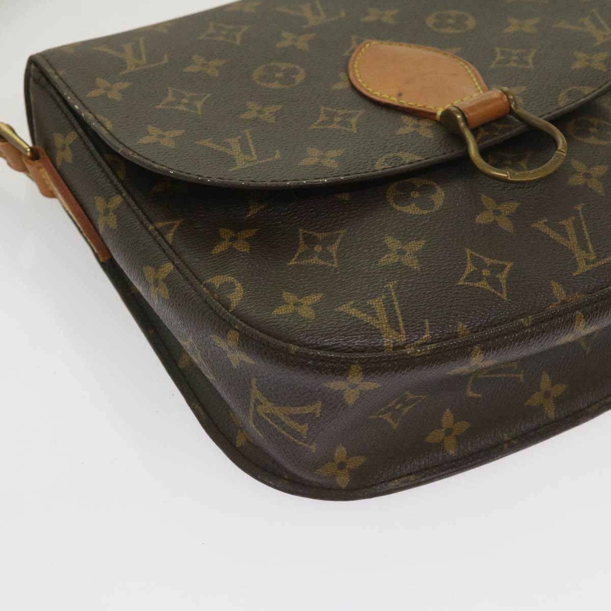 LOUIS VUITTON Monogram Saint Cloud GM Shoulder Bag M51242 LV Auth fm3161