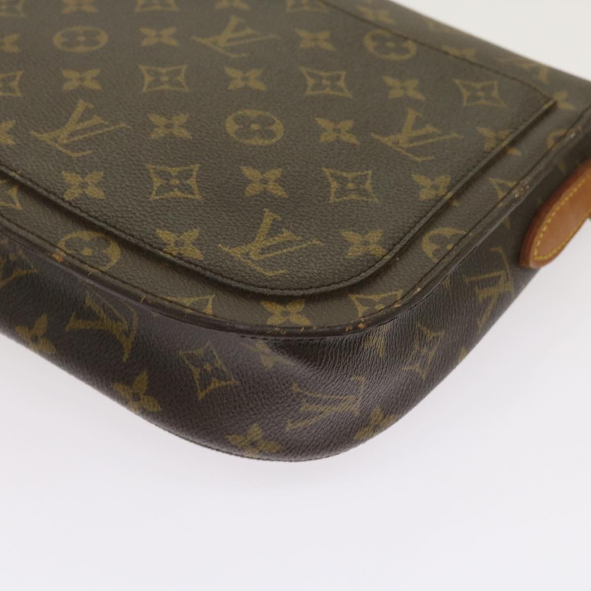 LOUIS VUITTON Monogram Saint Cloud GM Shoulder Bag M51242 LV Auth fm3161