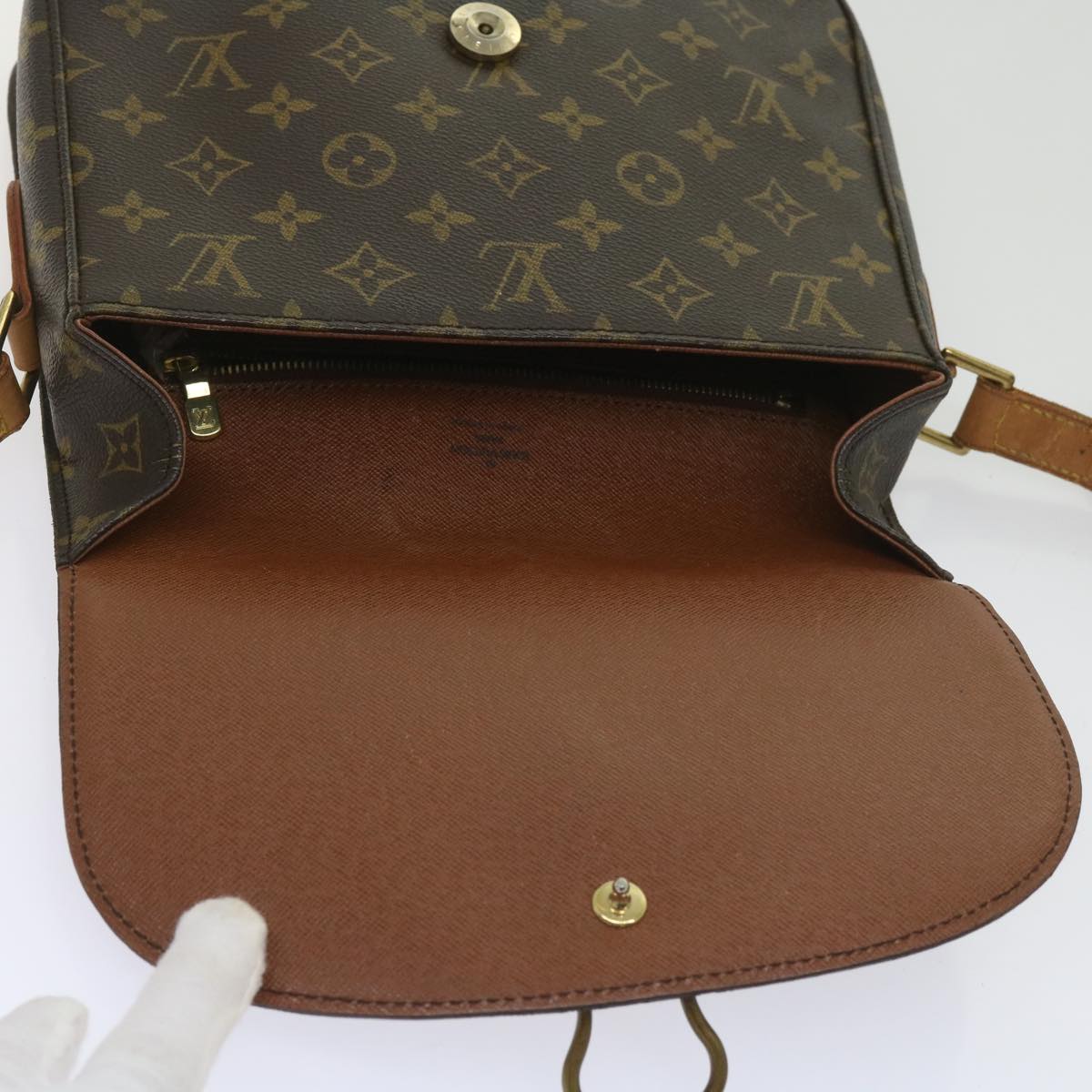 LOUIS VUITTON Monogram Saint Cloud GM Shoulder Bag M51242 LV Auth fm3161