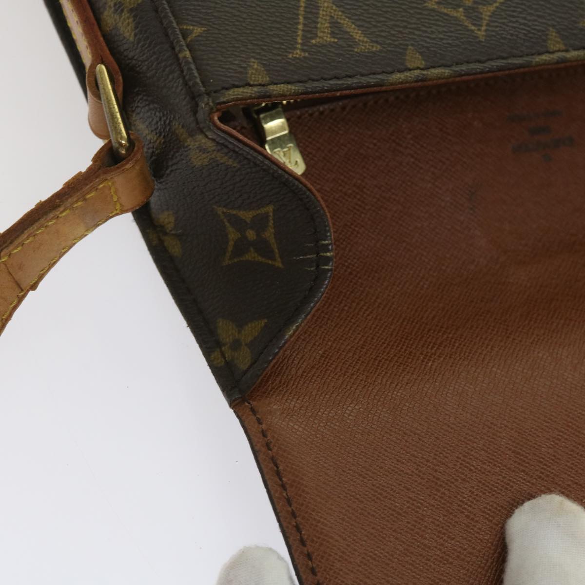 LOUIS VUITTON Monogram Saint Cloud GM Shoulder Bag M51242 LV Auth fm3161