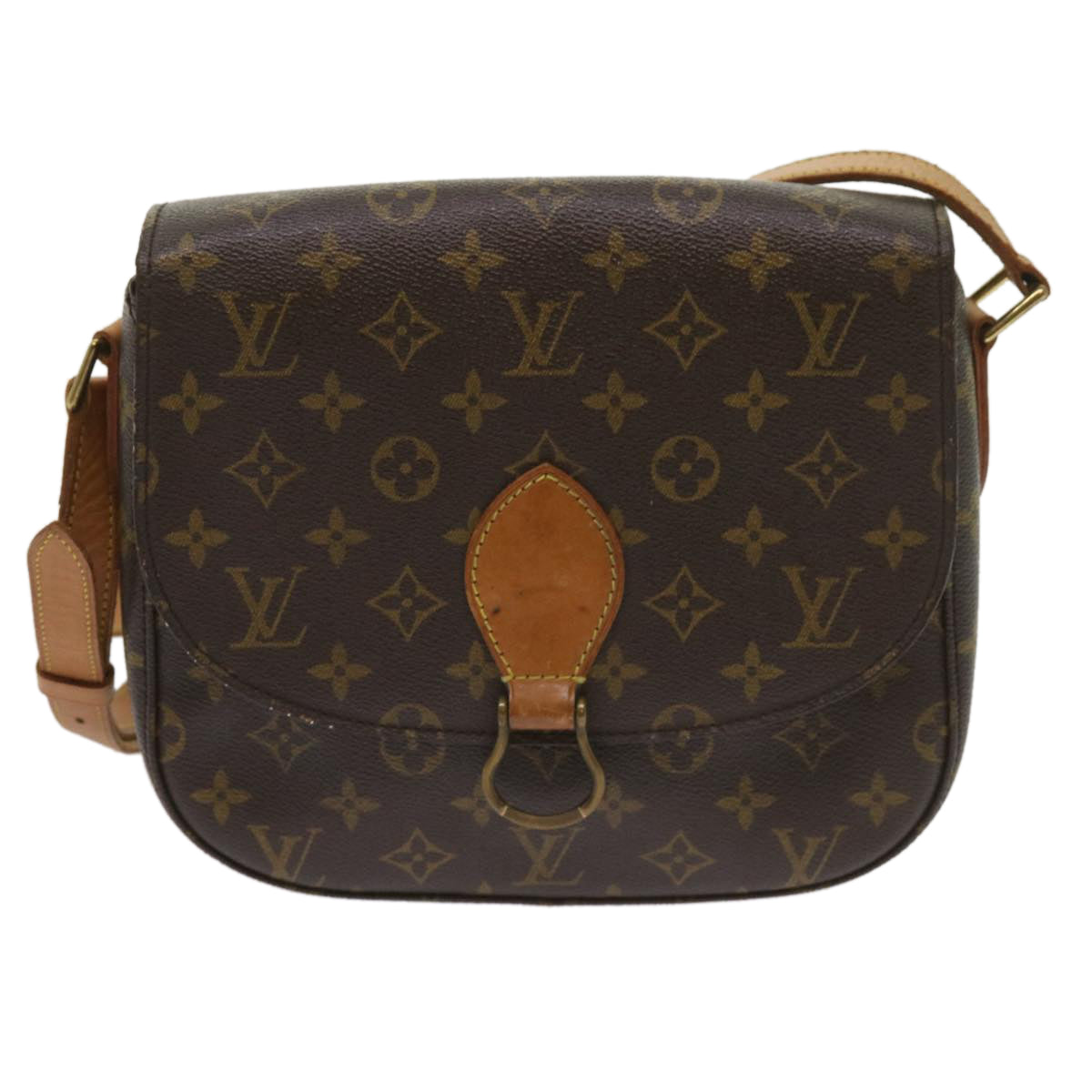 LOUIS VUITTON Monogram Saint Cloud GM Shoulder Bag M51242 LV Auth fm3161