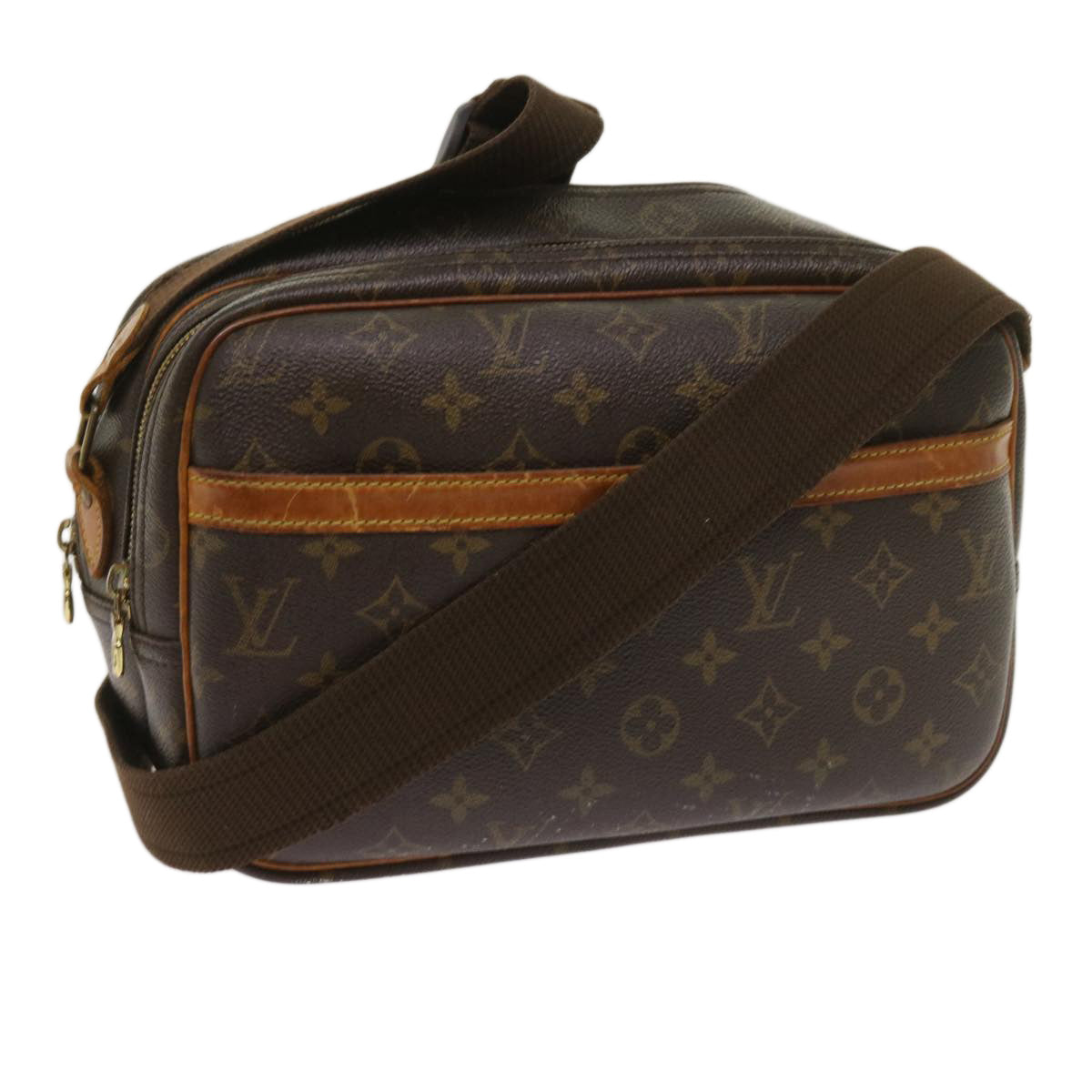 LOUIS VUITTON Monogram Reporter PM Shoulder Bag M45254 LV Auth fm3162