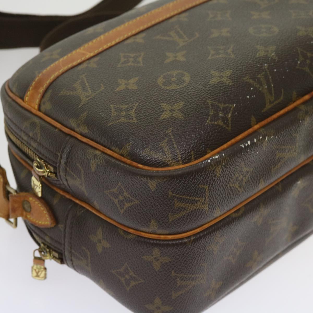 LOUIS VUITTON Monogram Reporter PM Shoulder Bag M45254 LV Auth fm3162