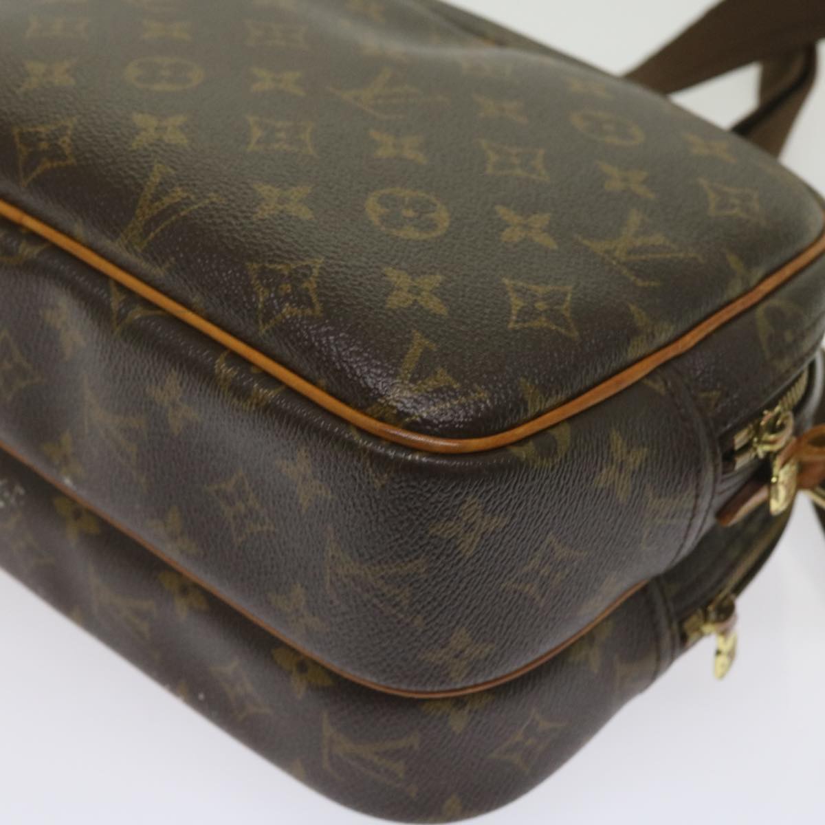 LOUIS VUITTON Monogram Reporter PM Shoulder Bag M45254 LV Auth fm3162