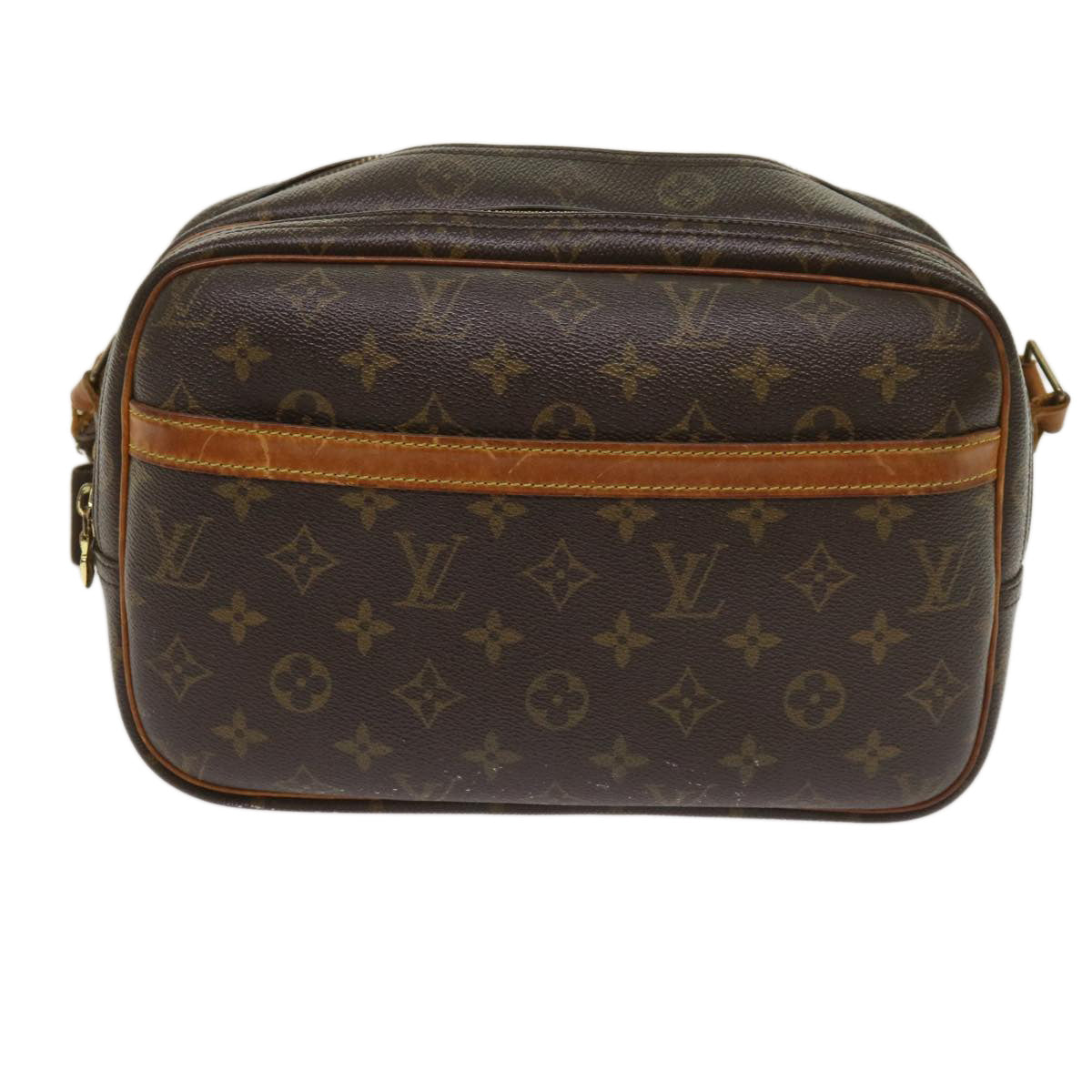 LOUIS VUITTON Monogram Reporter PM Shoulder Bag M45254 LV Auth fm3162