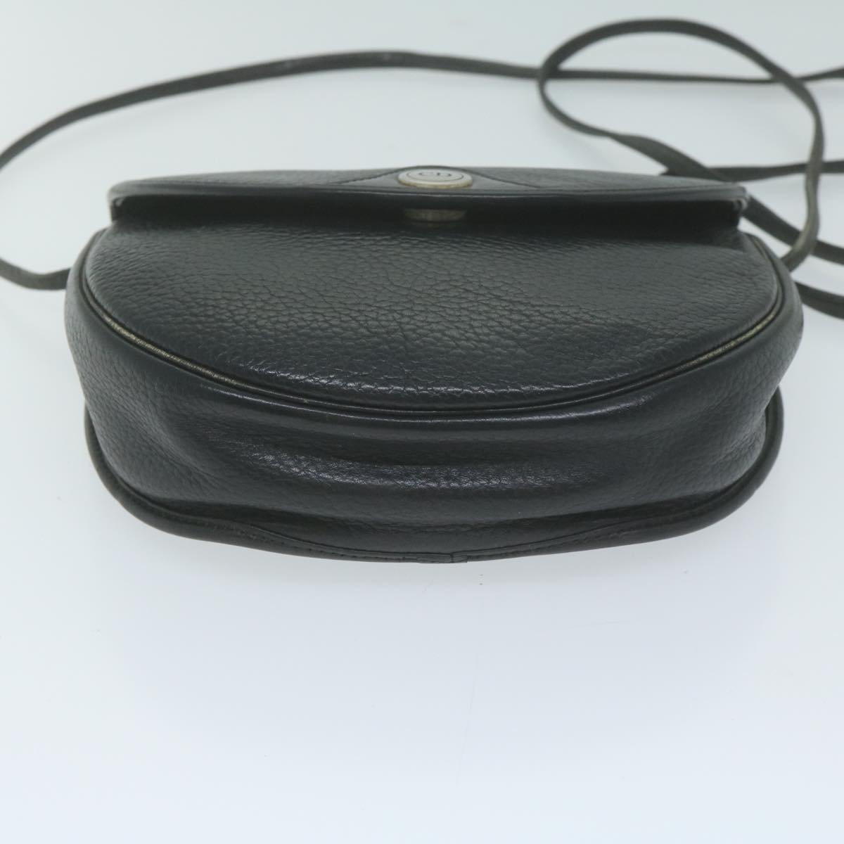 Christian Dior Shoulder Bag Leather Black Auth fm3173