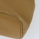 Burberrys Tote Bag Leather Beige Auth fm3177-9