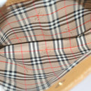 Burberrys Tote Bag Leather Beige Auth fm3177-11