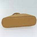 Burberrys Tote Bag Leather Beige Auth fm3177-5