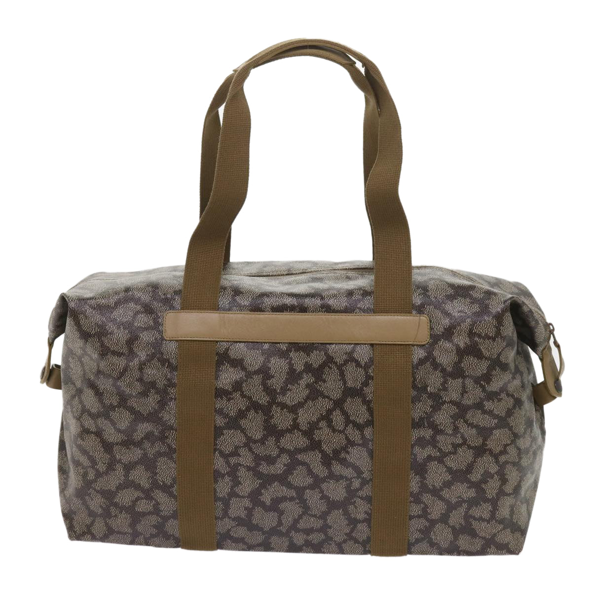 SAINT LAURENT Clutch Bag Boston Bag PVC 2Set Gray Auth fm3180