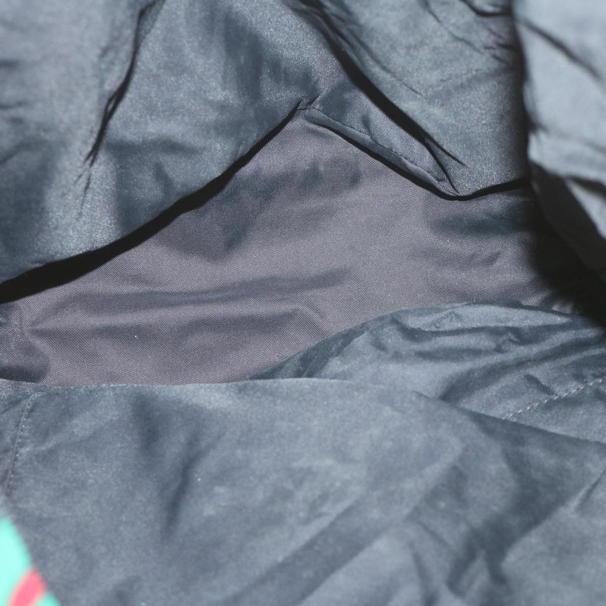 SAINT LAURENT Tote Bag Nylon Multicolor Black Auth fm3181