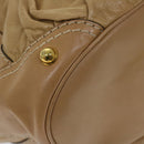 GUCCI Horsebit Shoulder Bag Leather Beige 203546 Auth fm3198-11