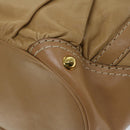 GUCCI Horsebit Shoulder Bag Leather Beige 203546 Auth fm3198-12