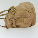 GUCCI Horsebit Shoulder Bag Leather Beige 203546 Auth fm3198-5