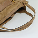 GUCCI Horsebit Shoulder Bag Leather Beige 203546 Auth fm3198-7