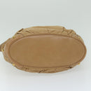 GUCCI Horsebit Shoulder Bag Leather Beige 203546 Auth fm3198-9