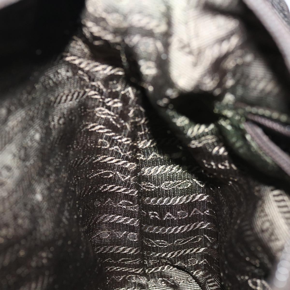 PRADA Shoulder Bag Nylon Khaki Auth fm3207