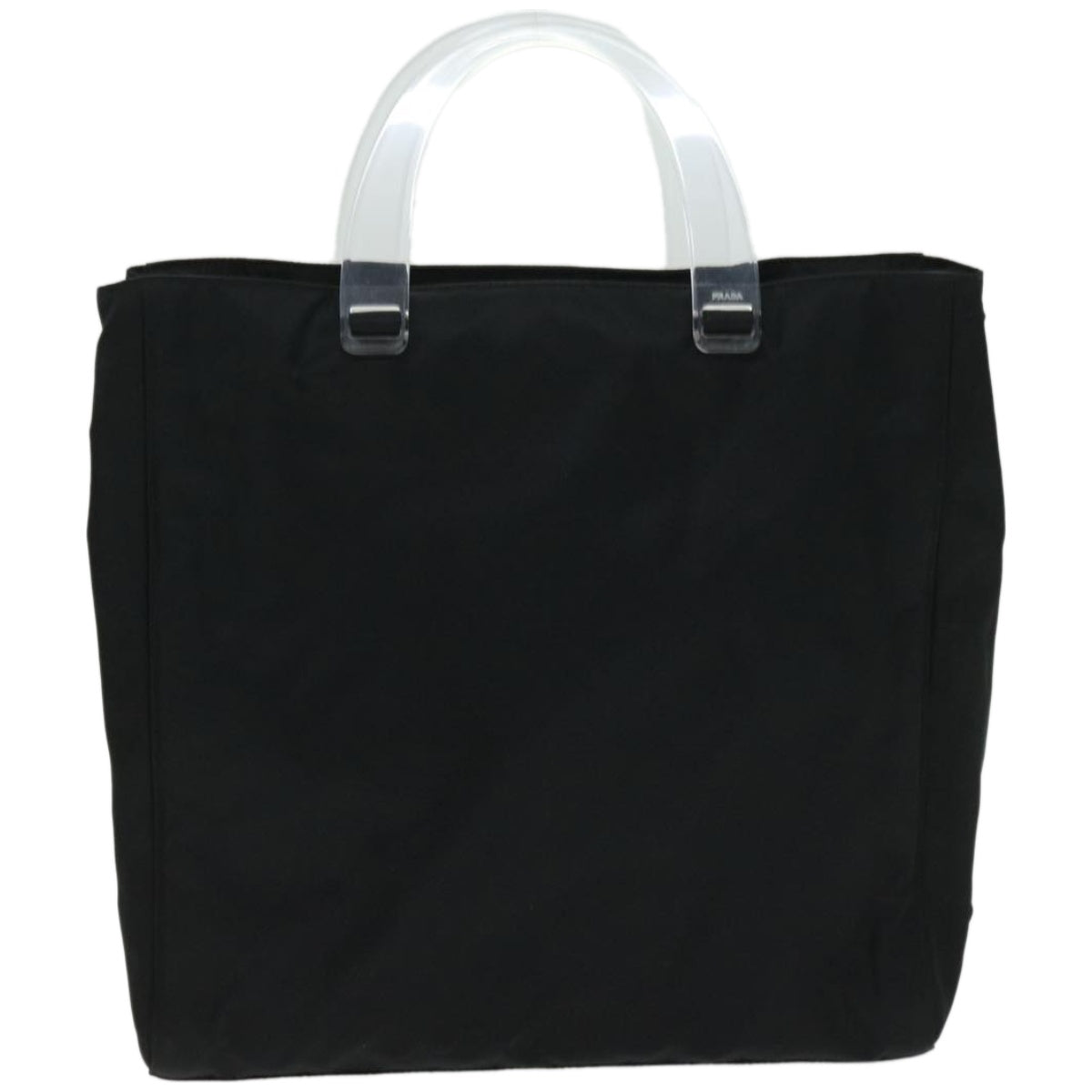 PRADA Hand Bag Nylon Black Auth fm3213 - 0
