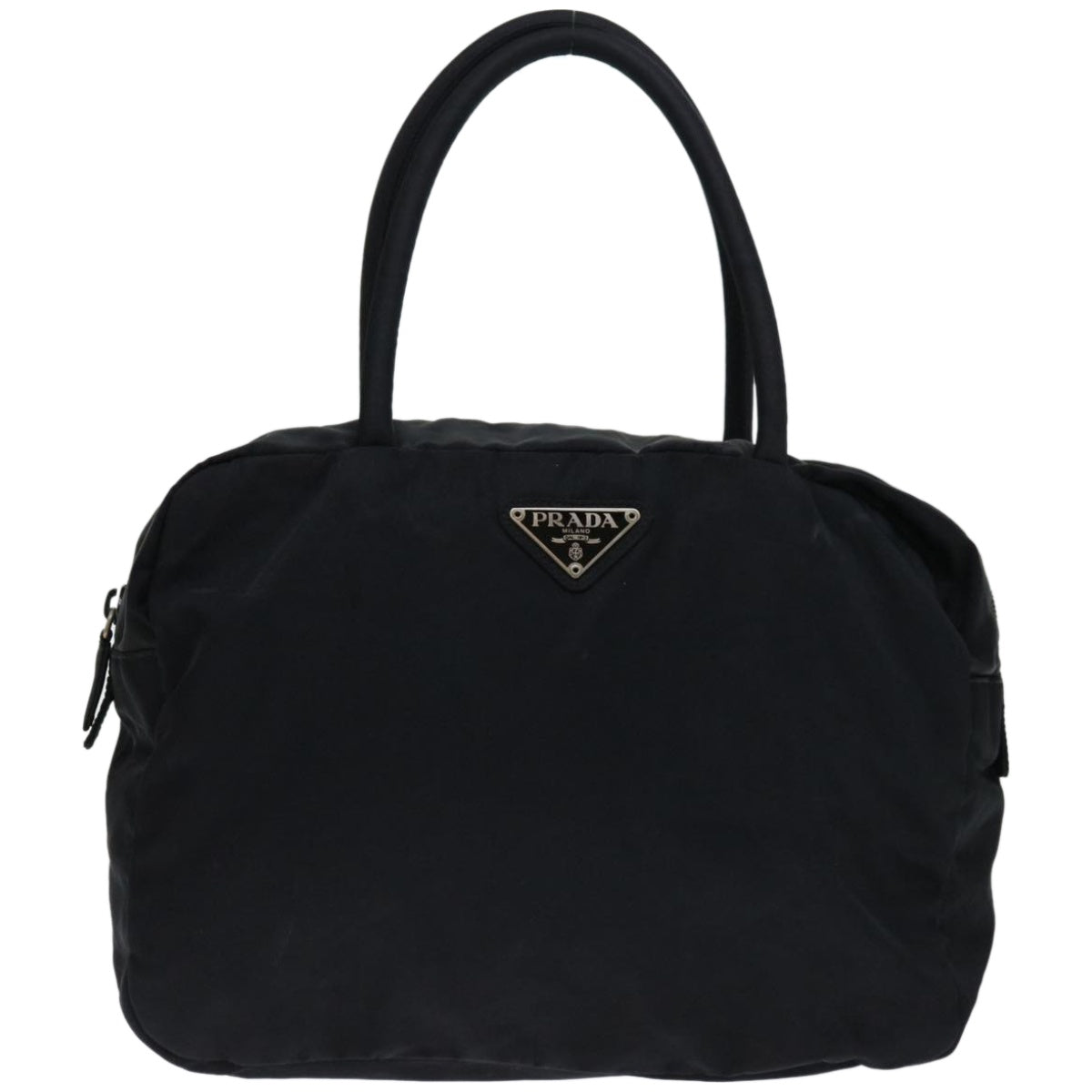 PRADA Hand Bag Nylon Black Auth fm3215