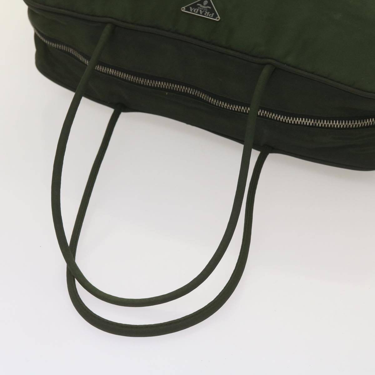 PRADA Shoulder Bag Nylon Khaki Auth fm3219