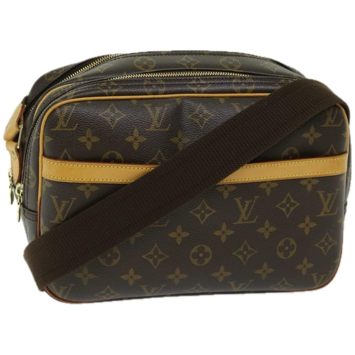 LOUIS VUITTON Monogram Reporter PM Shoulder Bag M45254 LV Auth fm3232