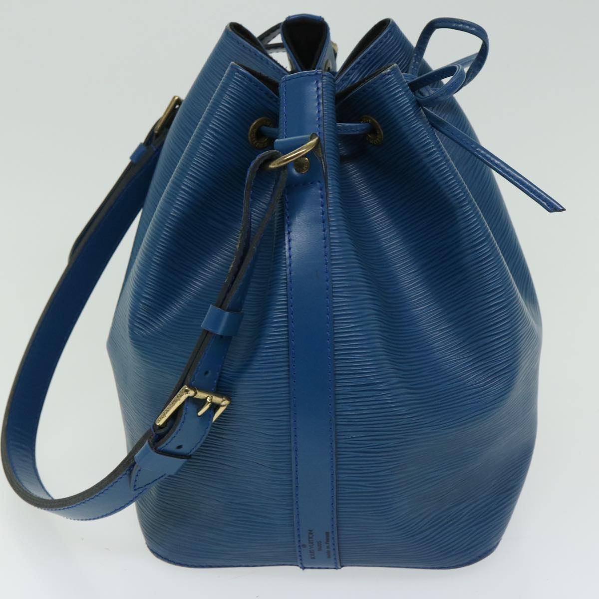 LOUIS VUITTON Epi Petit Noe Shoulder Bag Blue M44105 LV Auth fm3234