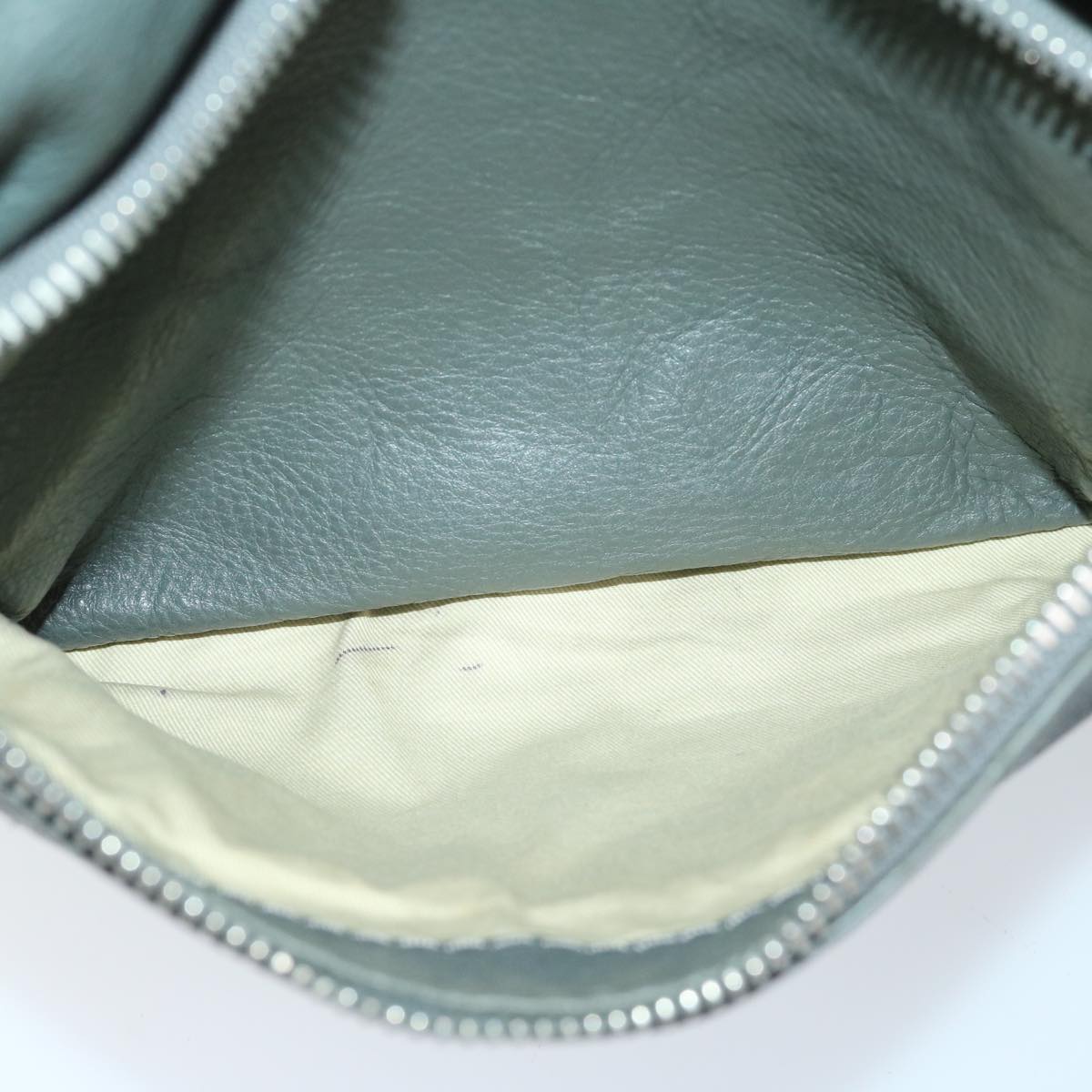 Chloe Paddington Shoulder Bag Leather Gray 03 06 53 Auth fm3248