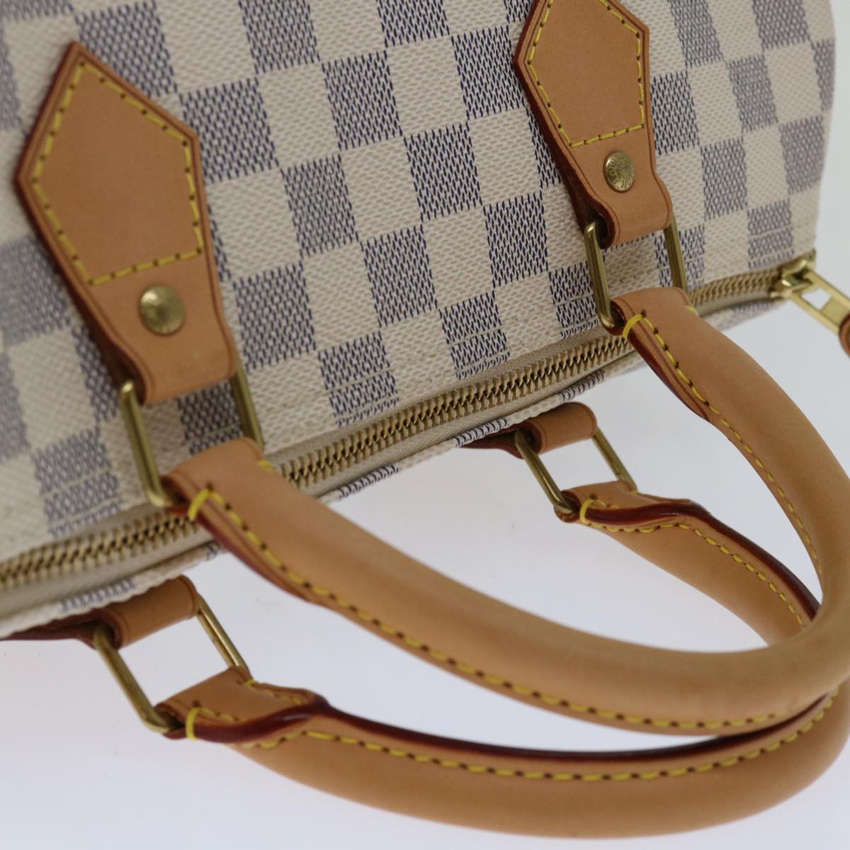 LOUIS VUITTON Damier Azur Speedy 30 Hand Bag N41533 LV Auth fm3254A