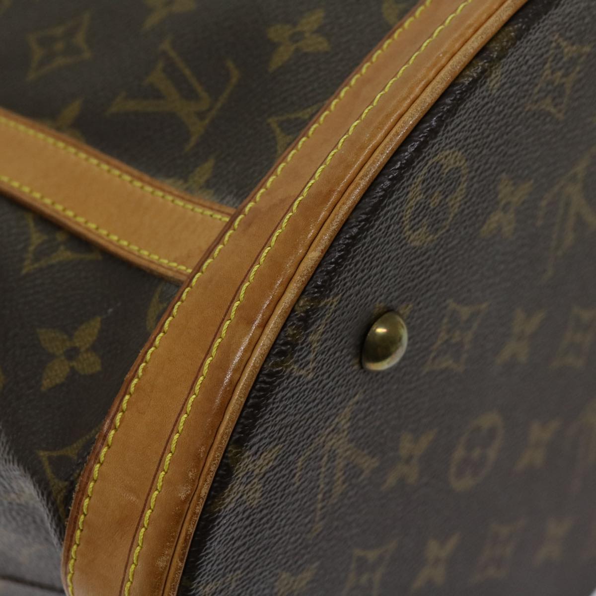 LOUIS VUITTON Monogram Bucket GM Shoulder Bag M42236 LV Auth fm3279