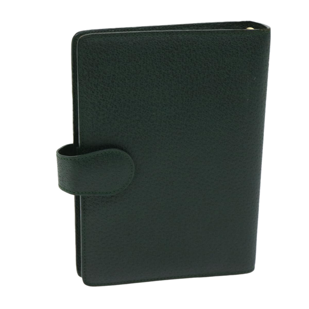 GUCCI Day Planner Cover Leather Green Auth fm3303