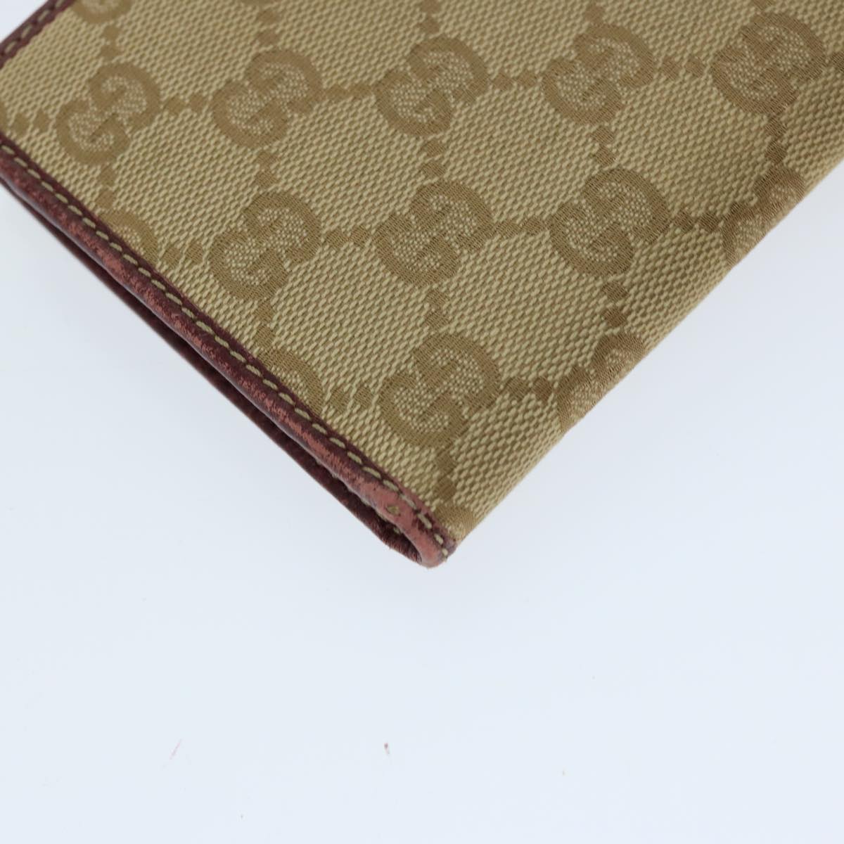 GUCCI GG Canvas Wallet Beige Green Red 181668 Auth fm3304