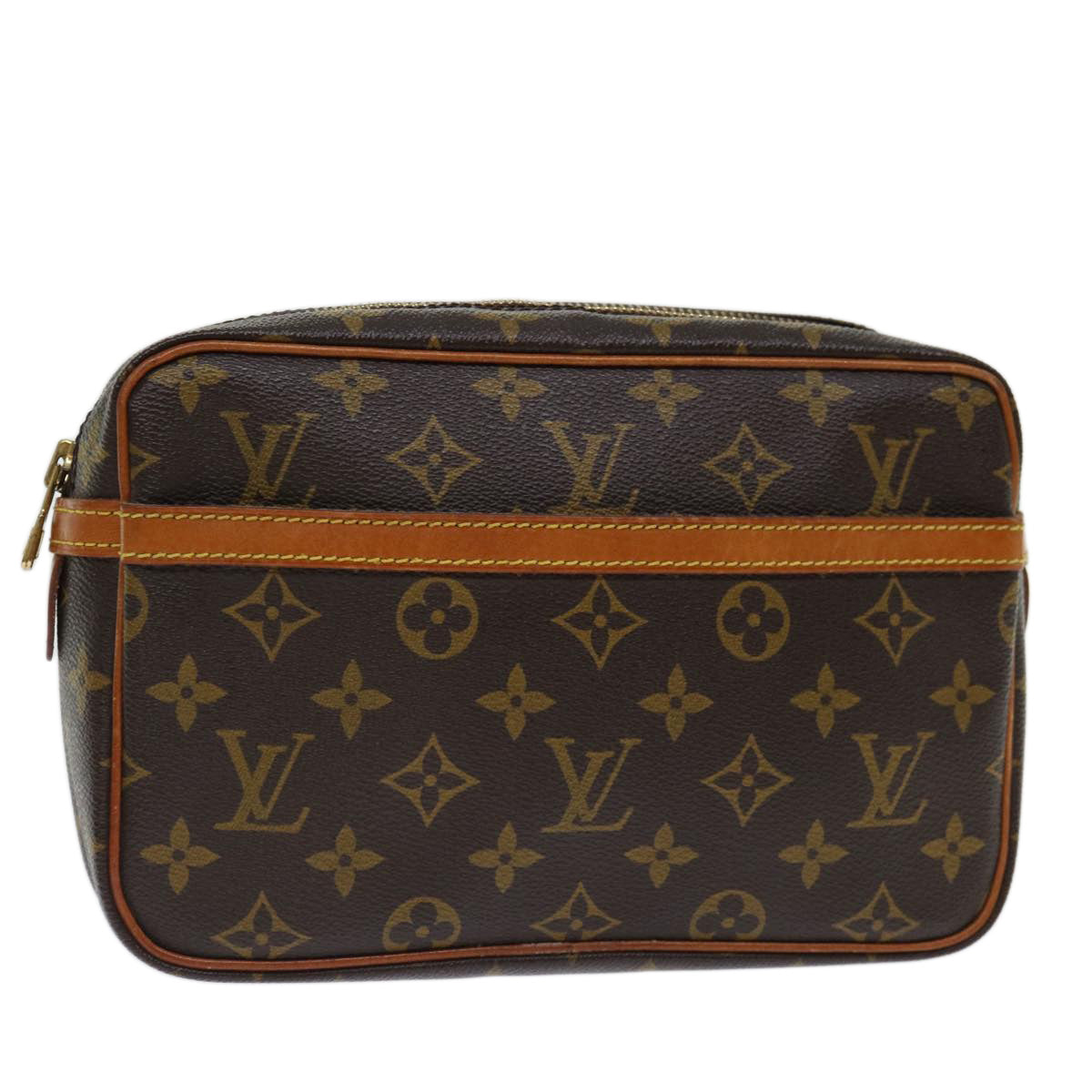 LOUIS VUITTON Monogram Compiegne 23 Clutch Bag M51847 LV Auth fm3312