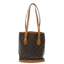 LOUIS VUITTON Monogram Bucket PM Shoulder Bag M42238 LV Auth fm3321-2