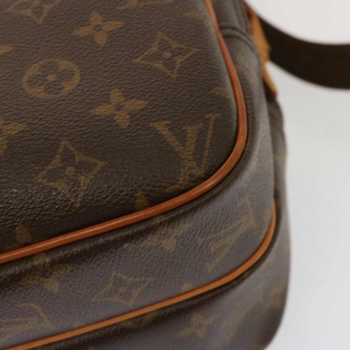 LOUIS VUITTON Monogram Reporter PM Shoulder Bag M45254 LV Auth fm3324