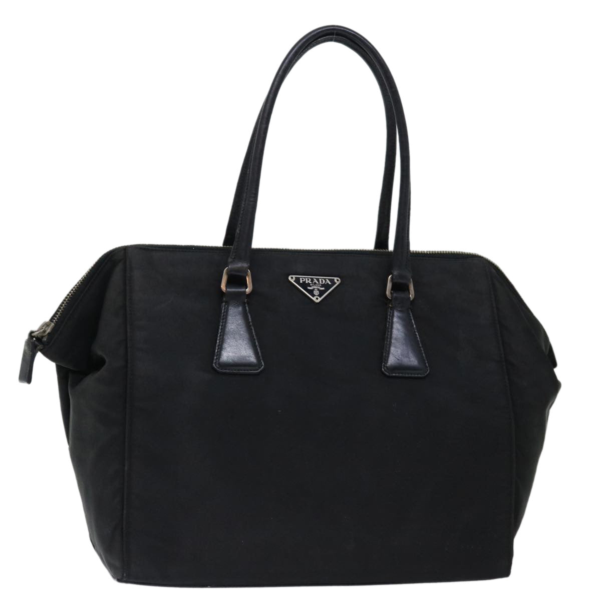 PRADA Hand Bag Nylon Black Auth fm3361