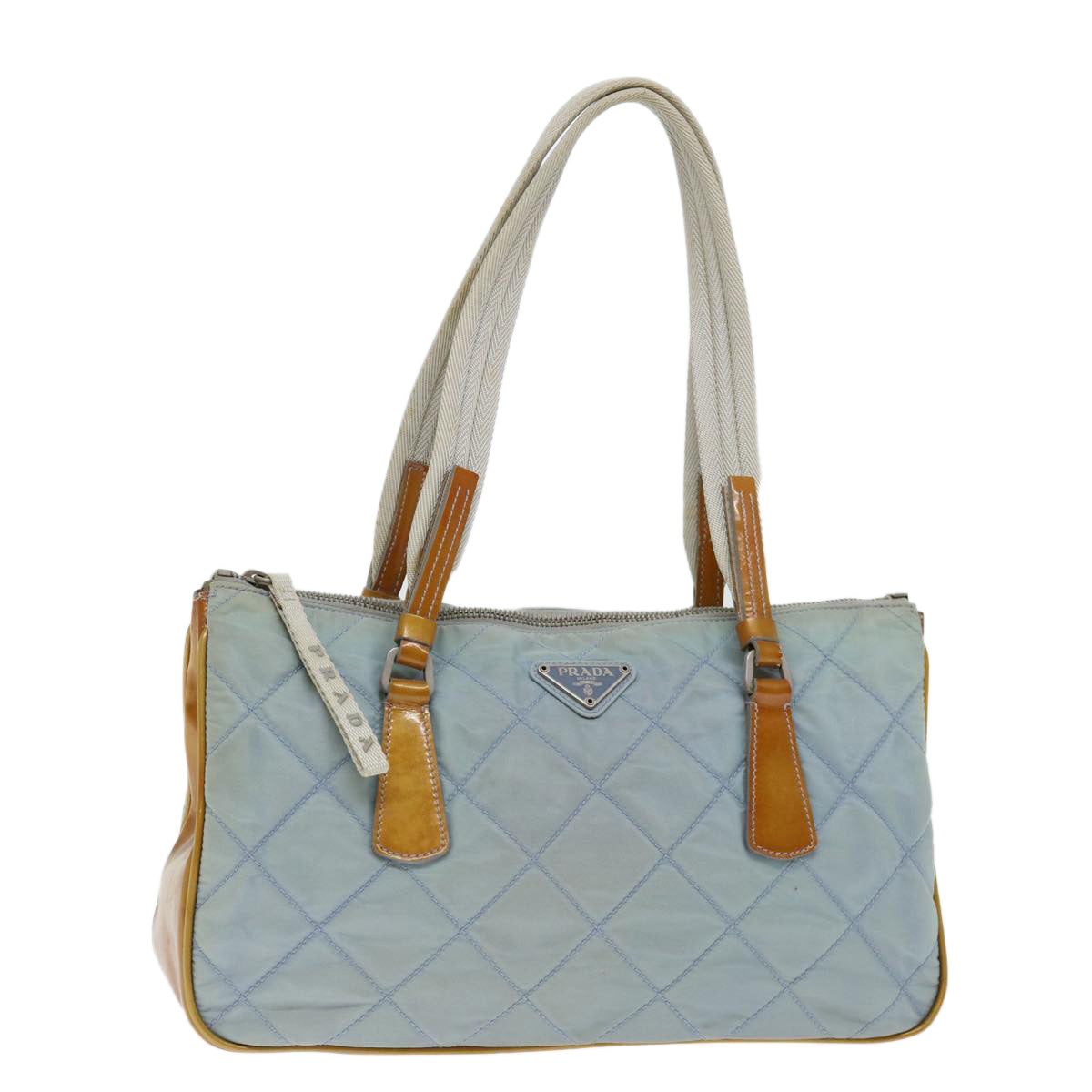 PRADA Shoulder Bag Nylon Blue Auth fm3362