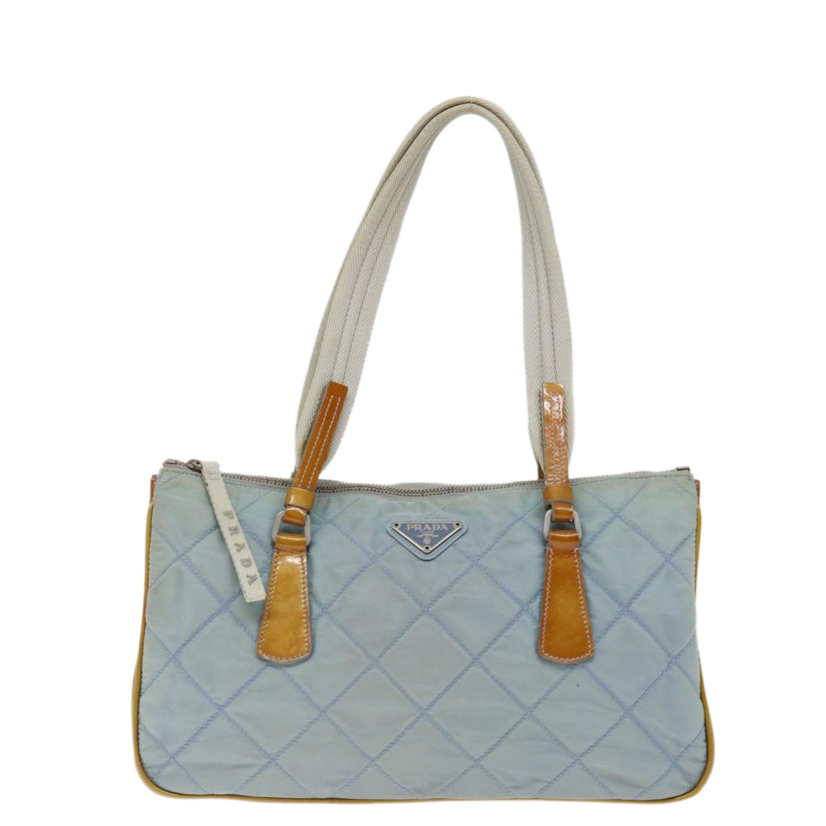 PRADA Shoulder Bag Nylon Blue Auth fm3362 - 0