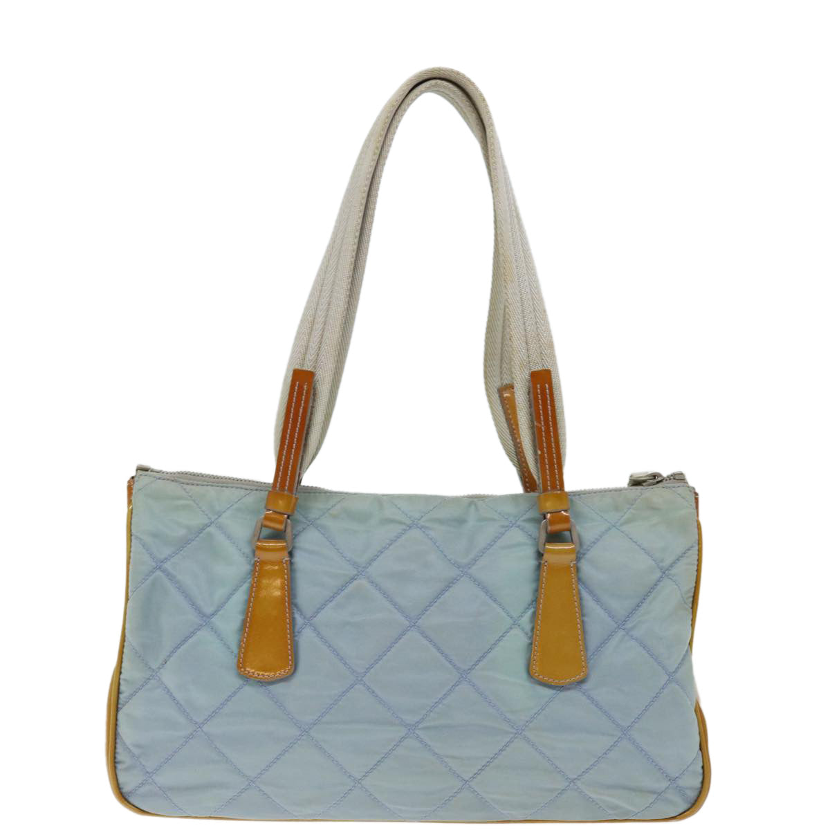 PRADA Shoulder Bag Nylon Blue Auth fm3362