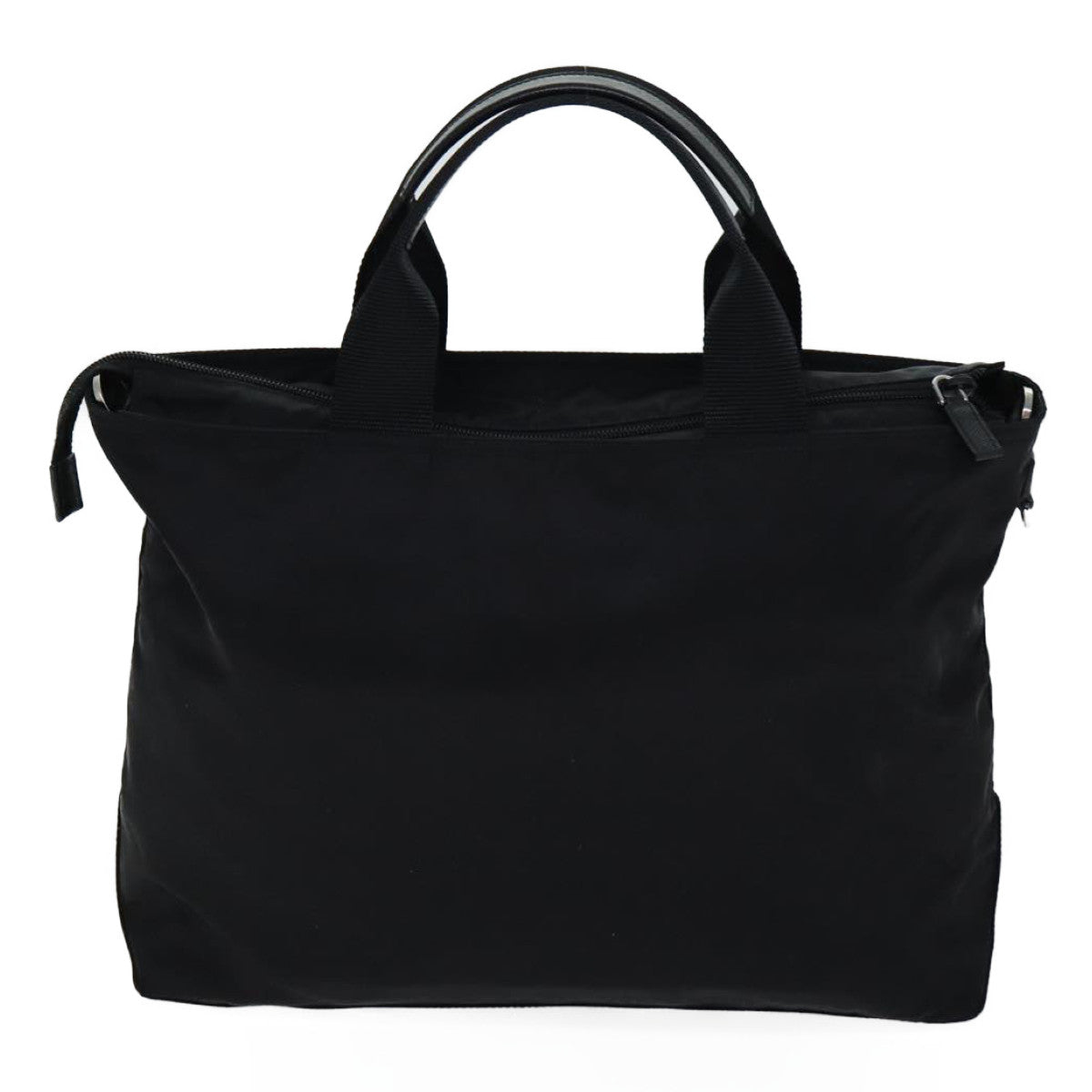 PRADA Hand Bag Nylon 2way Black Auth fm3363