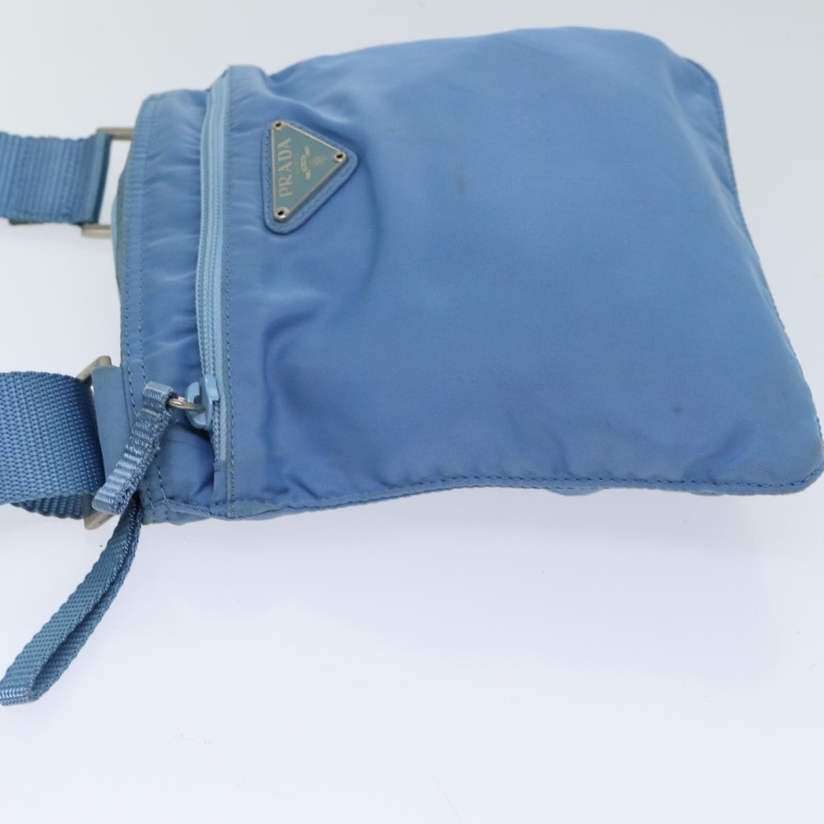 PRADA Shoulder Bag Nylon Blue Auth fm3368