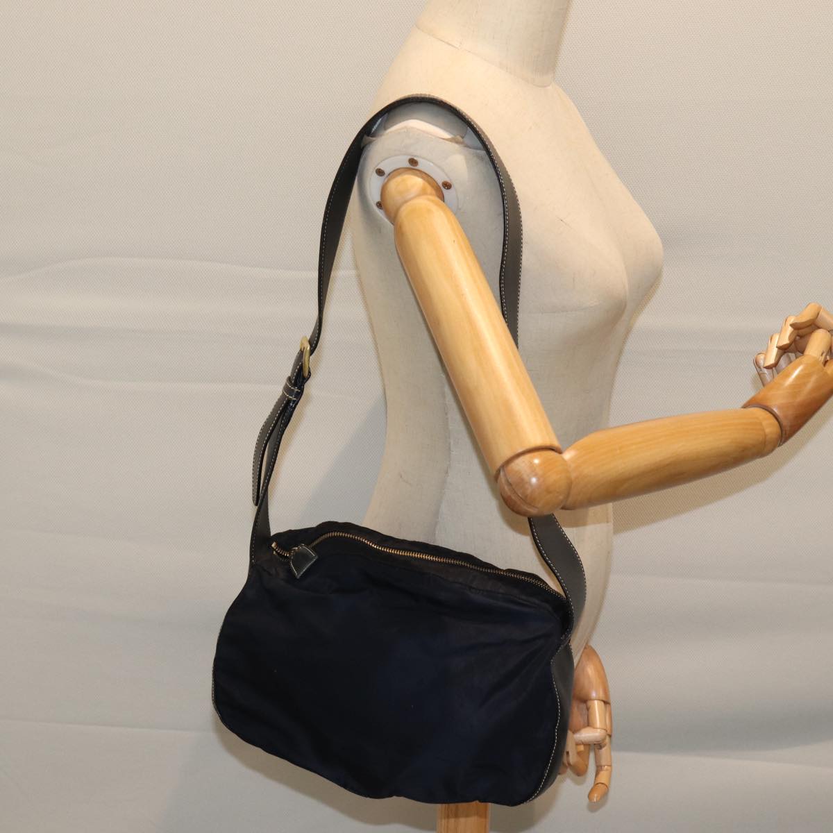 PRADA Shoulder Bag Nylon Navy Auth fm3369