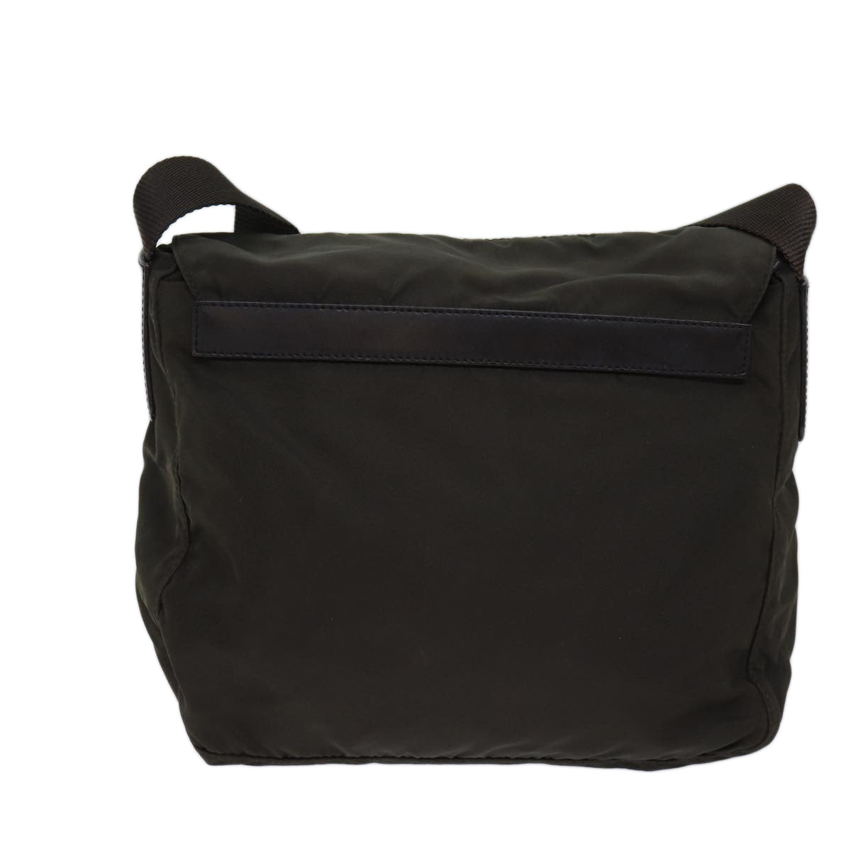 PRADA Shoulder Bag Nylon Khaki Auth fm3370