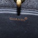CHANEL Big Matelasse Chain Shoulder Bag Caviar Skin Black CC Auth fm3373AV-17