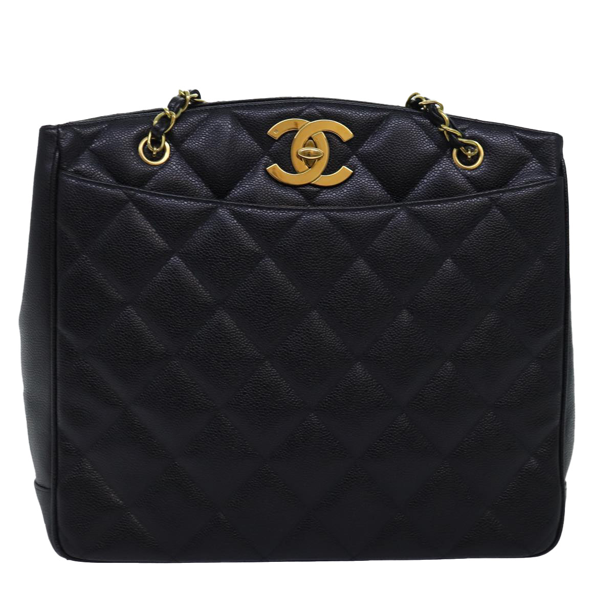 Chanel CC Logo Matelasse Caviar Skin Chain Backpack Black CHANEL Caviar Backpack Bags & Handbags for Women for sale | eBay main image 4