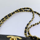 CHANEL Big Matelasse Chain Shoulder Bag Caviar Skin Black CC Auth fm3373AV-8