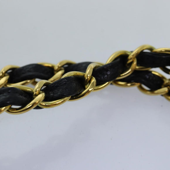 CHANEL Big Matelasse Chain Shoulder Bag Caviar Skin Black CC Auth fm3373AV