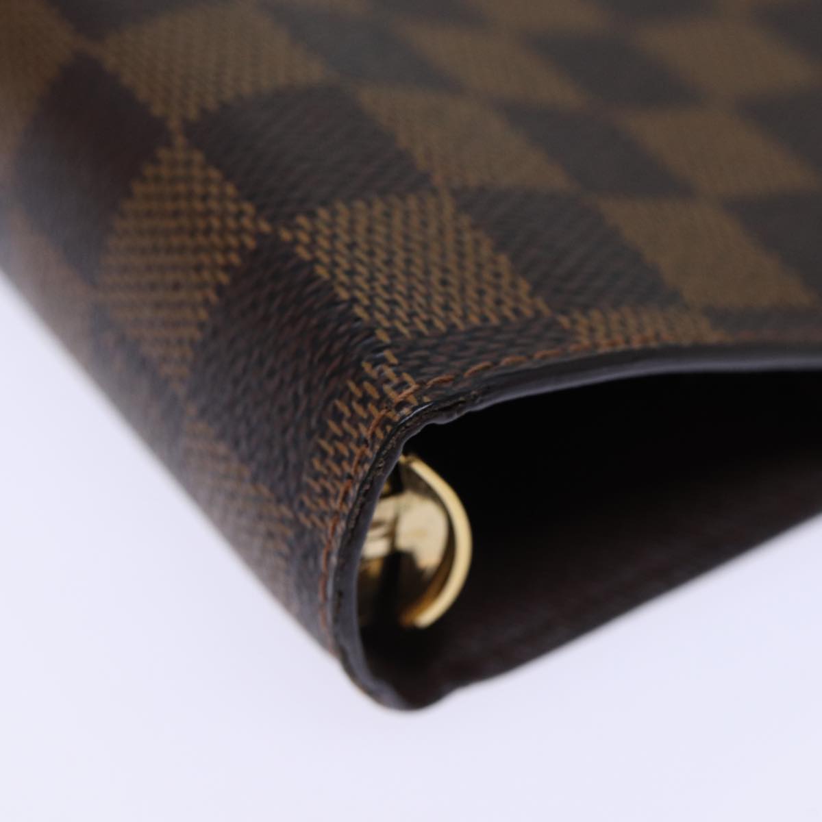 LOUIS VUITTON Damier Ebene Agenda GM Day Planner Cover R20107 LV Auth fm3375A